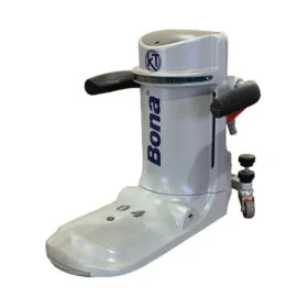 White ankle rehabilitation machine with side handles, labeled BonA, used for physical therapy.
