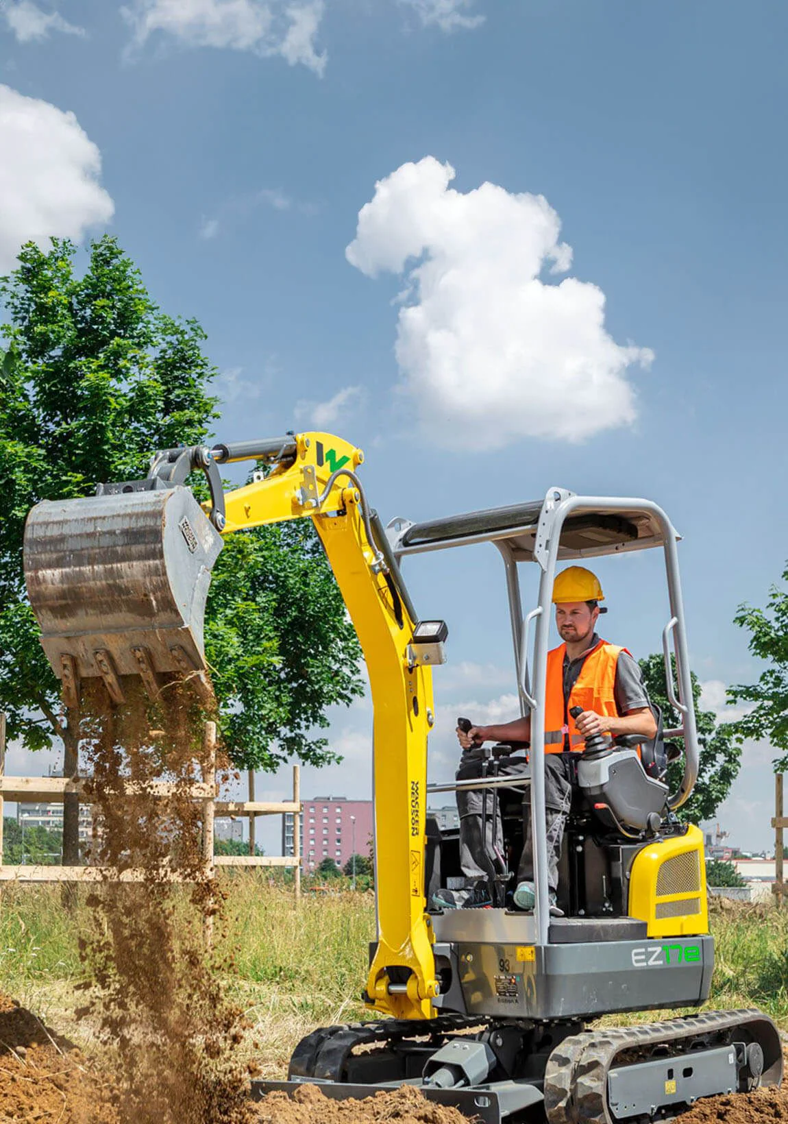 Alquiler de mini excavadora eléctrica Wacker Neuson para particulares