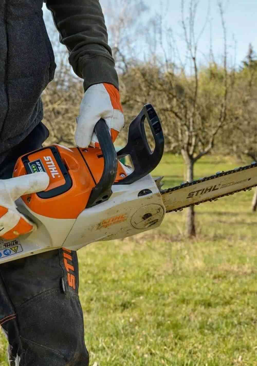 Alquiler de Motosierra ligera a batería Sthil para particulares