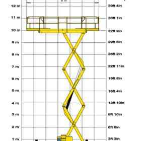 Diagrama Tijera diésel 12 m