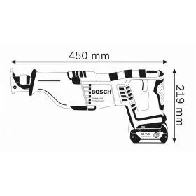 Diagrama sierra sable Bosch GSA 18V-LI