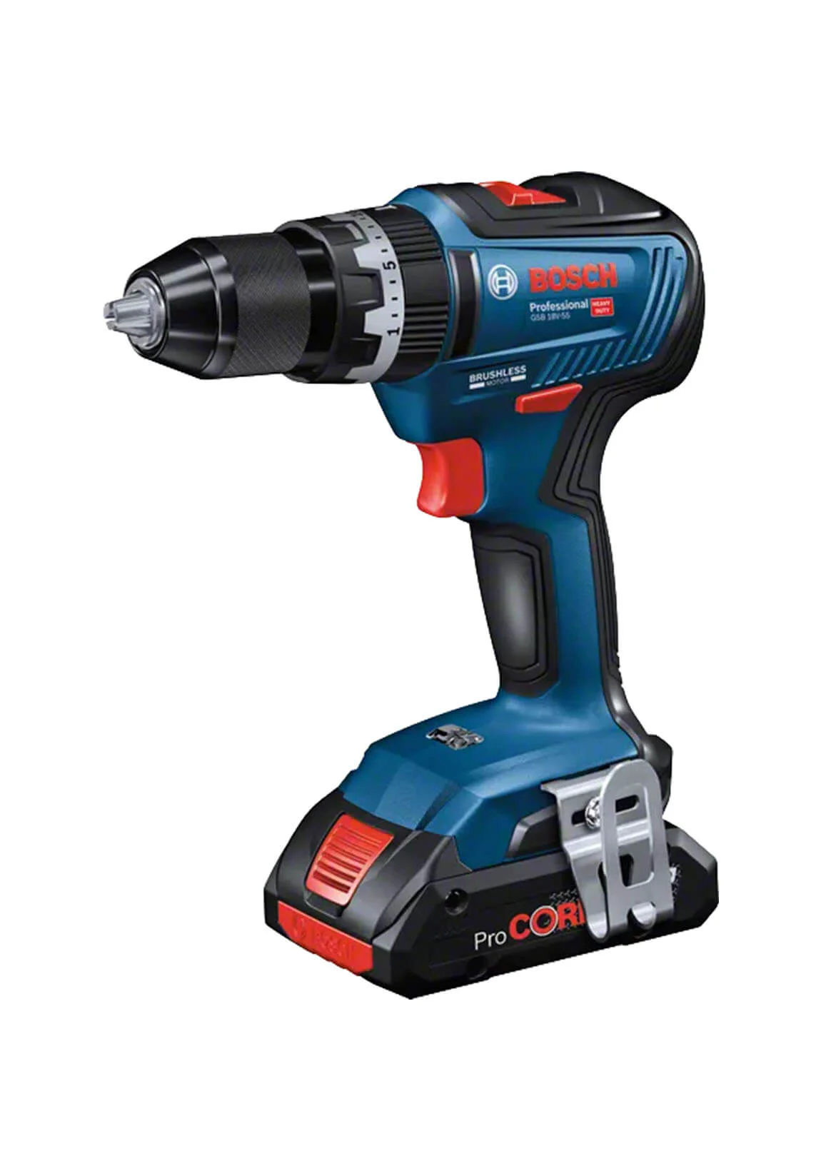 Alquiler de taladro percutor a batería Bosch GSB 18V-55