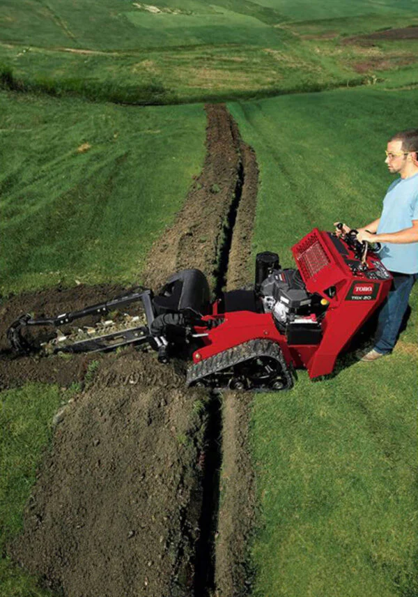Alquiler de Zanjadora para jardín para particulares
