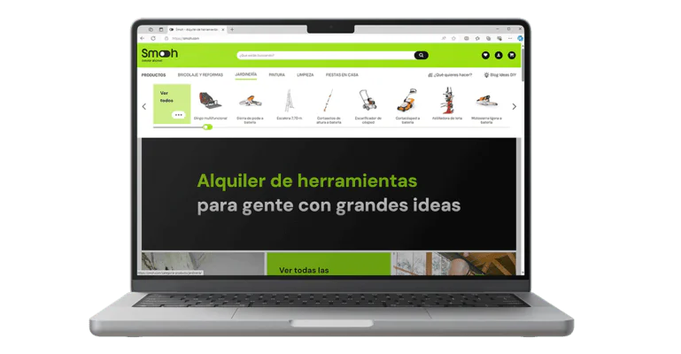 Web de Smoh en un portátil