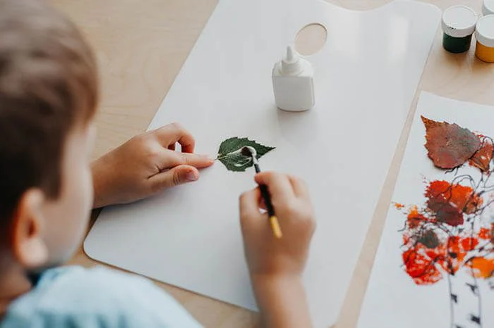 Decoración diy hojas secas