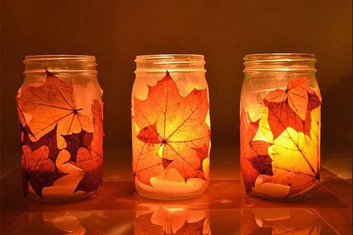 Decoración diy hojas secas