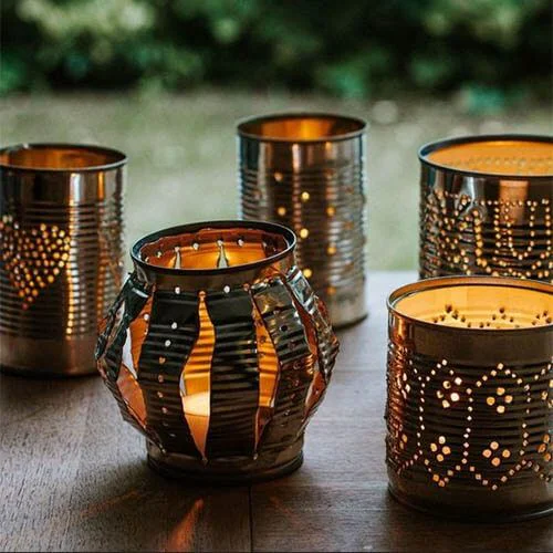 DIY farolillo de latas
