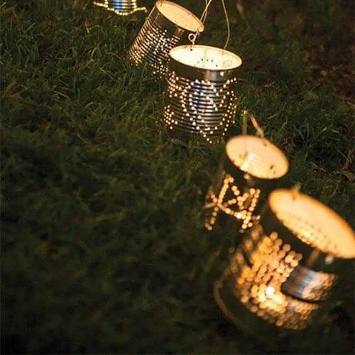DIY farolillo de latas