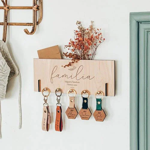 DIY llavero madera