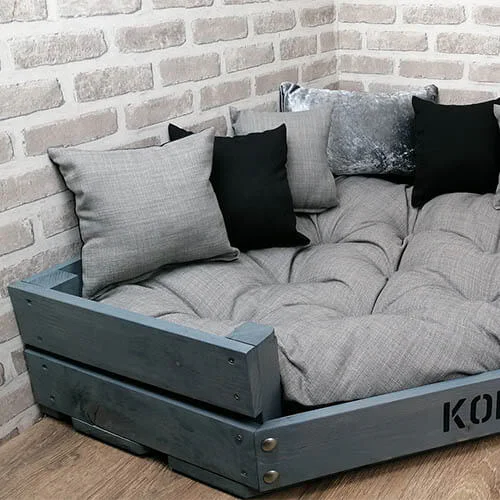 Ideas cama para perros de madera