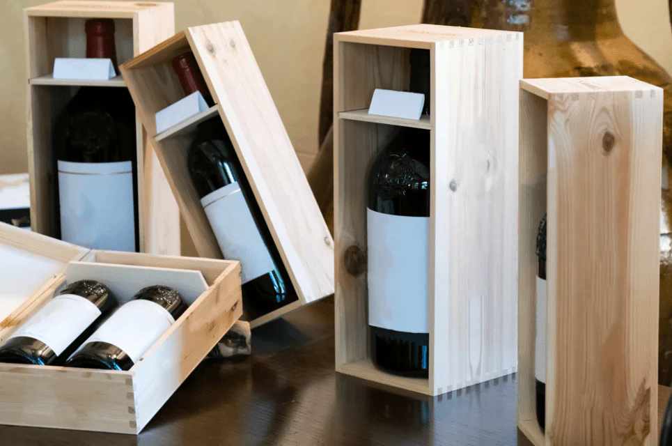caja de madera vinos