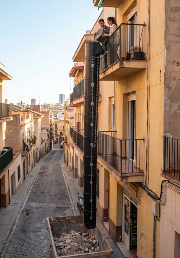 Alternative view of Bajante para escombros